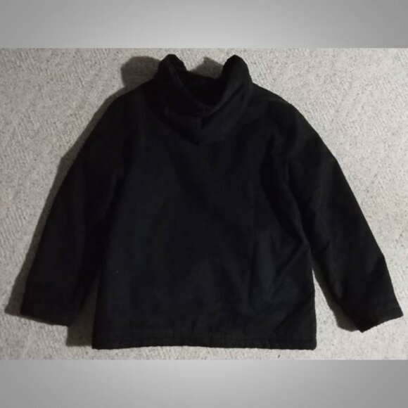 OUTBROOK black women's hooded coat jacket size large - Picture 3 of 5